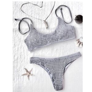 Gray bathing suit